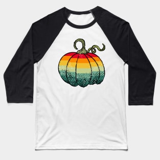 Cute Retro Fall Autumn Pumpkin Graphic Baseball T-Shirt